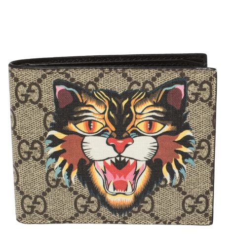 gucci angry cat wallet|gucci mystic cat wallet.